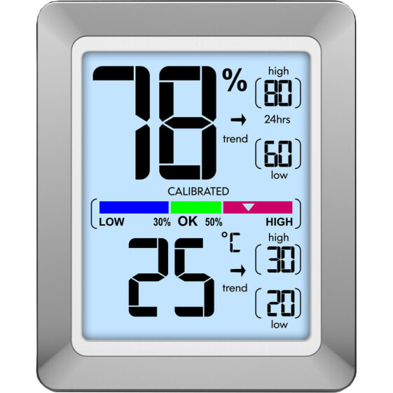 Technoline WS 9460 - Silver - Indoor hygrometer - Indoor thermometer - Hygrometer - Thermometer - Hygrometer - Thermometer - Battery - 73 mm