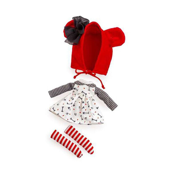 BERJUAN Red And White Biggers Clothes For 3 Pieces 32 cm