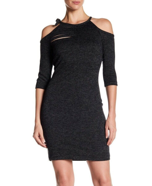 Alton Gray 161215 Women's Stella Cold Shoulder Bodycon Dress Black Sz. 12