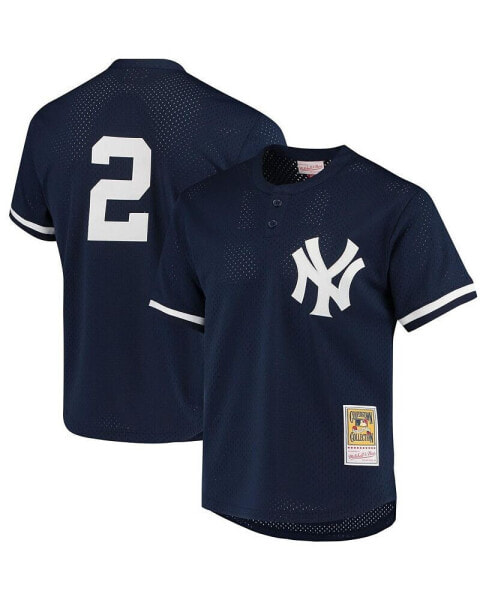 Men's Derek Jeter Navy New York Yankees Cooperstown Collection 1995 Batting Practice Jersey