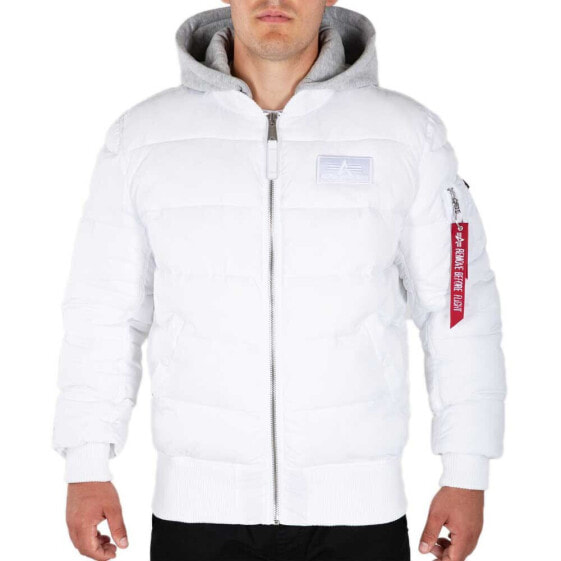 ALPHA INDUSTRIES MA-1 ZH Back Print Puffer FD jacket