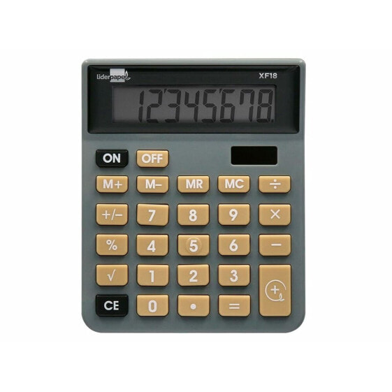 Калькулятор Liderpapel XF18 Серый Пластик