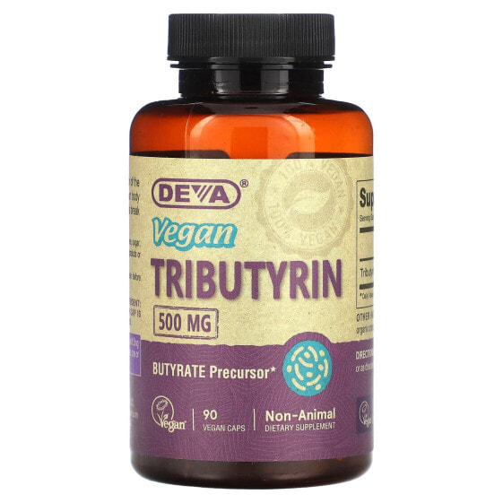 Витамин для пищеварительной системы DEVA Vegan Tributyrin, 500 мг,90 капсул