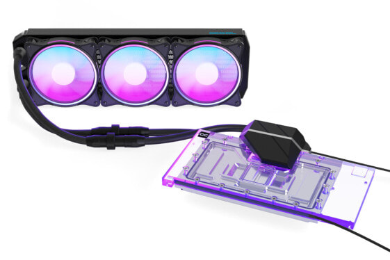 Alphacool Eiswolf 2 AIO - All-in-one liquid cooler - 12 cm - 119.8 m³/h - Black - Transparent