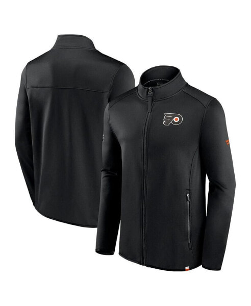 Men's Black Philadelphia Flyers Authentic Pro Full-Zip Jacket