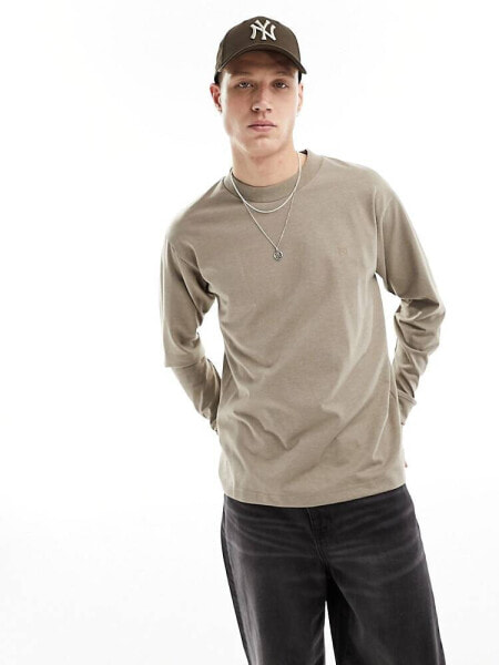 Jack & Jones oversized high neck sweat in beige