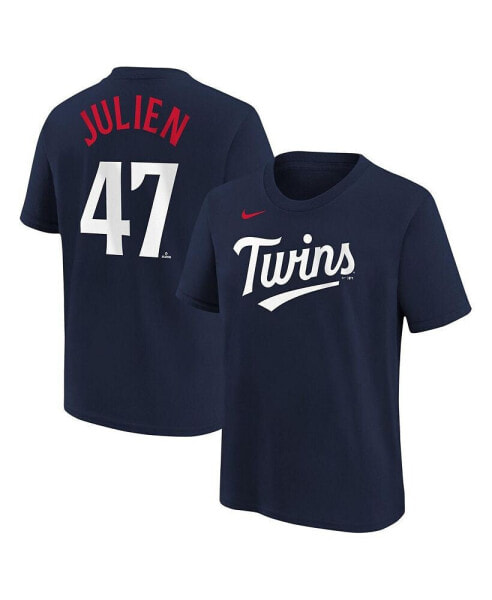 Big Boys Edouard Julien Navy Minnesota Twins Name and Number T-shirt