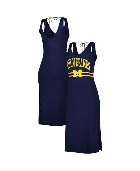 Платье для тренировок женское G-III 4Her by Carl Banks Navy Michigan Wolverines V-образным вырезом