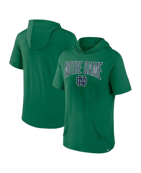 Men's Green Notre Dame Fighting Irish Outline Lower Arch Hoodie T-shirt