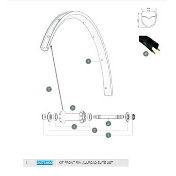 MAVIC Allroad Elite UST Rim kit