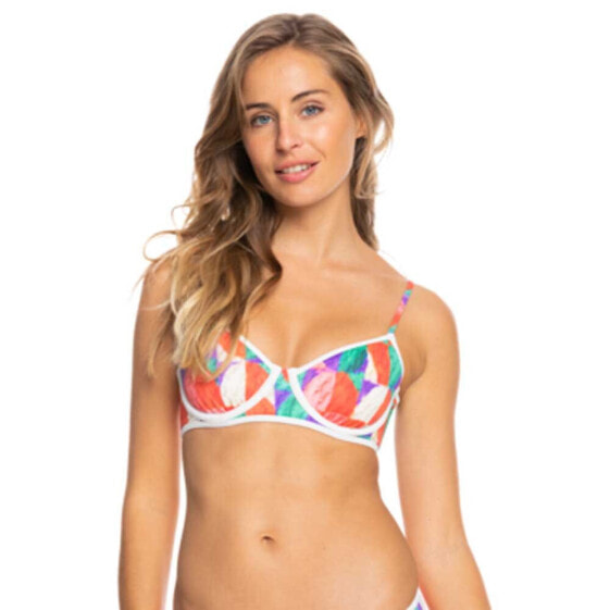 Kelia Moniz triangle bikini set in pastel tropical print - MULTI