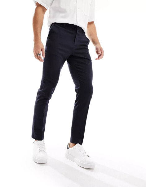 New Look slim suit trouser in navy