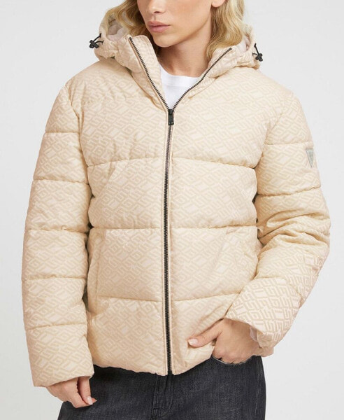 Men's Allover Logo Puffer Jacket