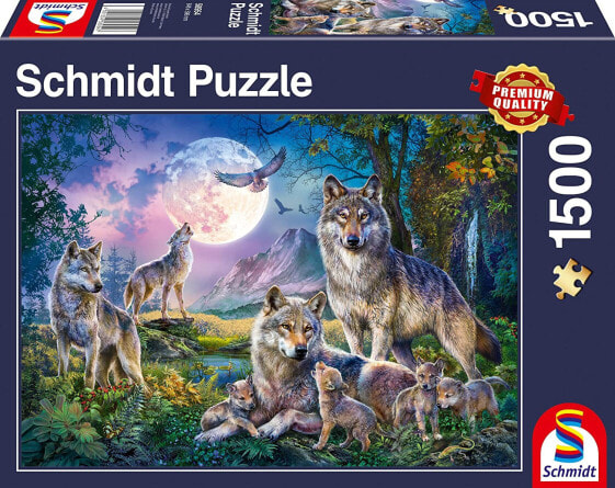 Schmidt Spiele 58954 Wolves Jigsaw Puzzle 1500 Pieces