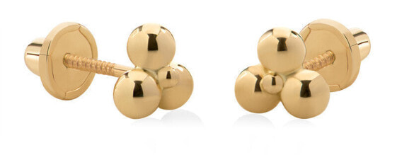 Small yellow gold earrings 14/191.591/17