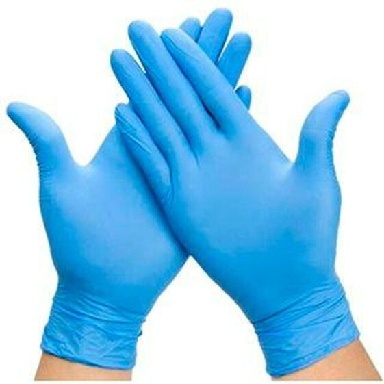 Одноразовые виниловые перчатки M Синий Винил