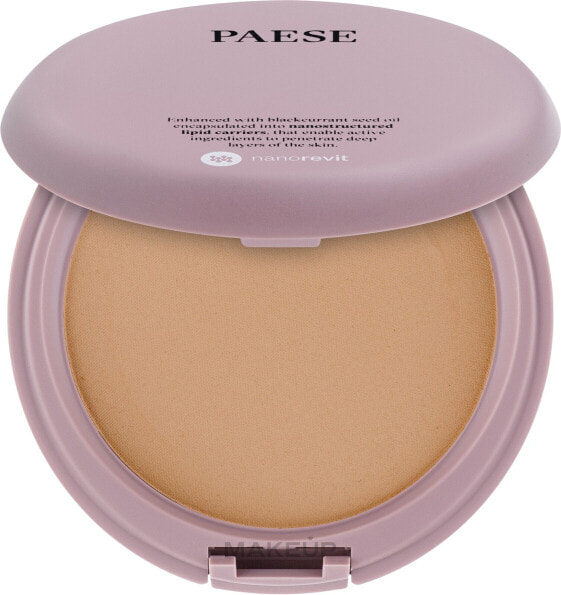 Mattierender Kompaktpuder für das Gesicht - Paese Perfecting & Covering Nanorevit Powder 04 - Warm Beige