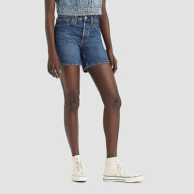 Levi's Women's Mid-Rise Jean Shorts - Pleased to Meet You 33