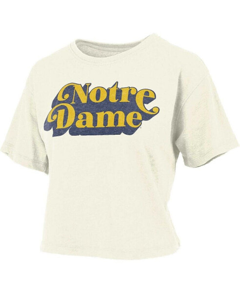 Women's White Notre Dame Fighting Irish Vintage-Like Easy T-shirt