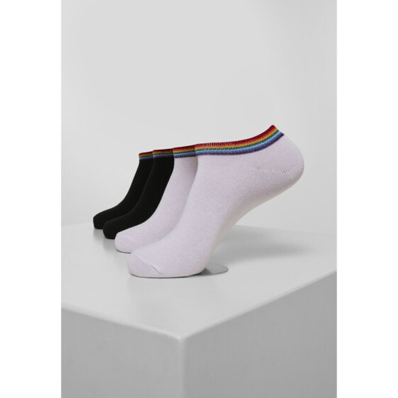 URBAN CLASSICS Rainbow no show socks 4 pairs