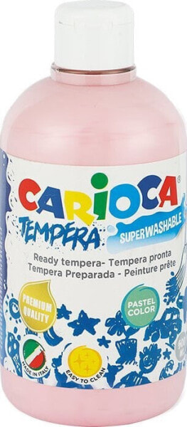 Carioca Farba tempera Carioca 500ml pastel różowa, RÓŻOWY PASTELOWY