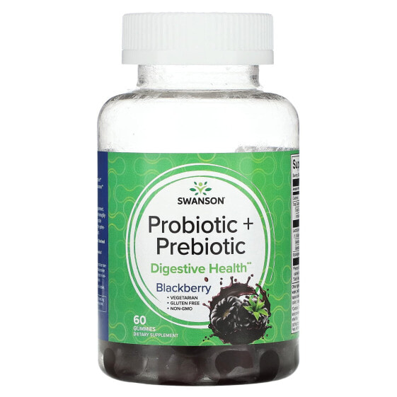 Probiotic + Prebiotic, Blackberry, 60 Gummies