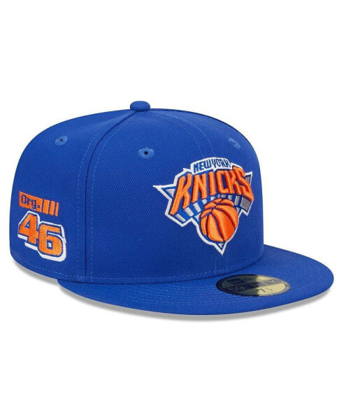 Men's Blue New York Knicks 2024 NBA All-Star Game Rally Drive Side Patch 59FIFTY Fitted Hat