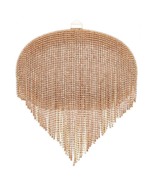 Crystal Chain Draped Minaudiere