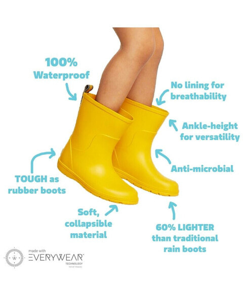 Collapsible store rain boots