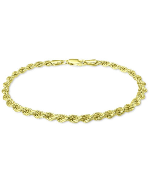 Rope Link Bracelet in 18k Gold-Plated Sterling Silver, Created for Macy's