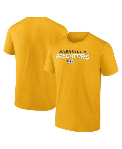 Men's Gold Nashville Predators Barnburner T-shirt