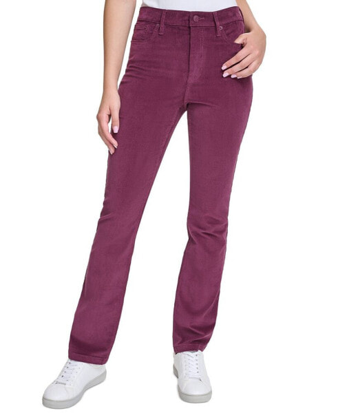 Petite High-Rise Stretch Corduroy Bootcut Jeans