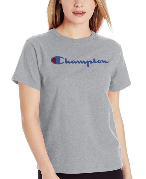 Women's Cotton Classic Crewneck Logo T-Shirt