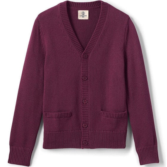 Кардиган Lands' End Cotton Modal Button