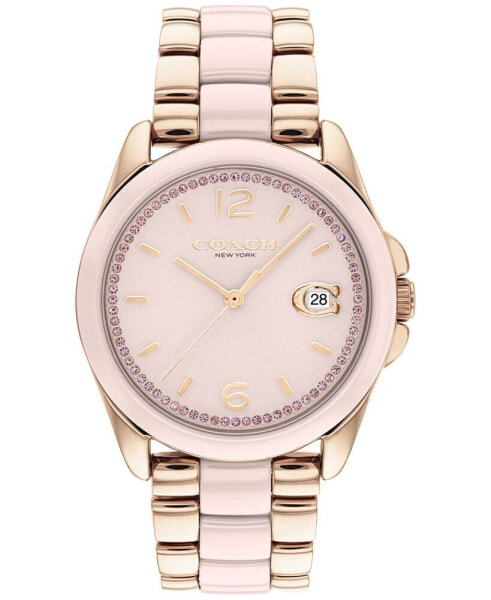 Women's Greyson Blush Ceramic Bracelet Watch 36mm