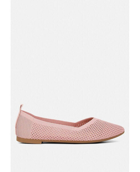 selaris fly knit slip on ballerinas flats