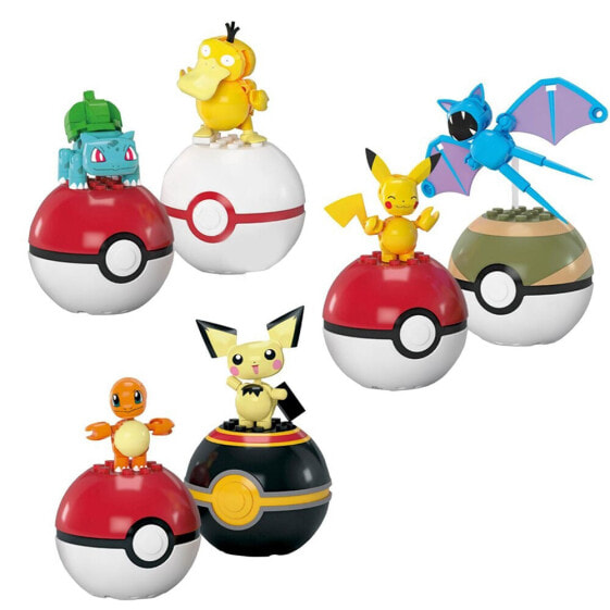 MATTEL GAMES Mega Construx Pokemon Pack 2 Pokeballs Standard Figure