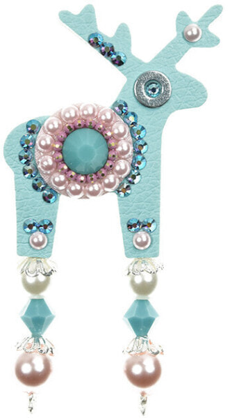 Брошь Deers Little turquoise deer Mary