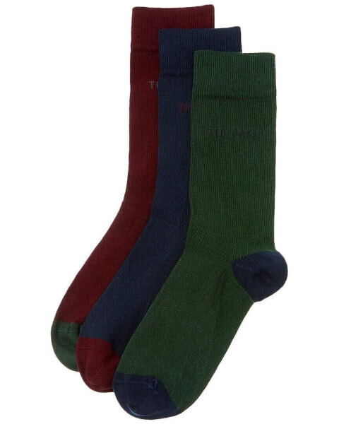 Ted Baker 3Pk Greeno Socks Men's Os