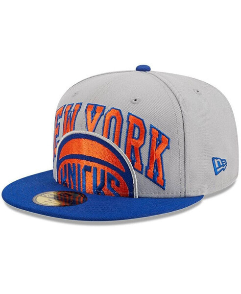 Men's Gray, Blue New York Knicks Tip-Off Two-Tone 59FIFTY Fitted Hat