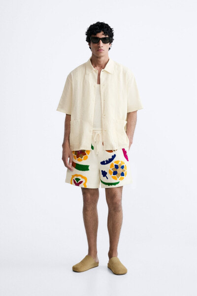 Embroidered bermuda shorts - limited edition