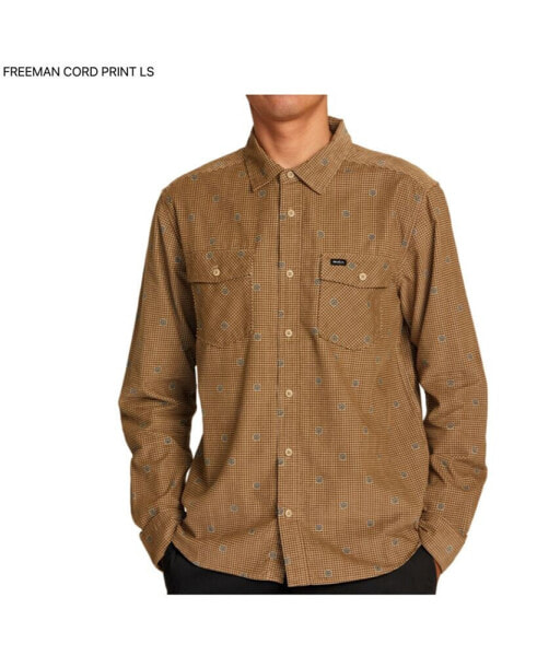 Men's Freeman Cord Print Long Sleeve Shirt