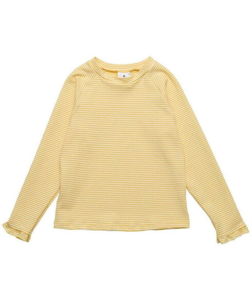 Toddler, Child Girls Marigold Stripe LS Rash Top