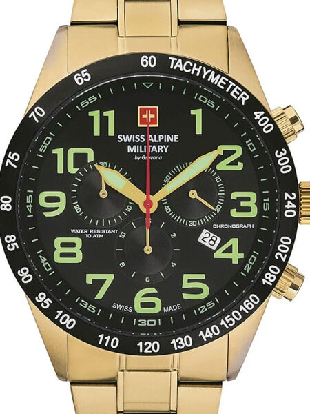 Часы и аксессуары Swiss Alpine Military 7047.9117 chrono 45 мм 10АТМ