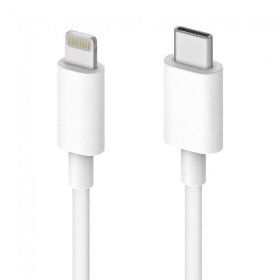 Techly ICOC-APP-8BUC10T - 0.5 m - Lightning - USB C - Male - Male - White