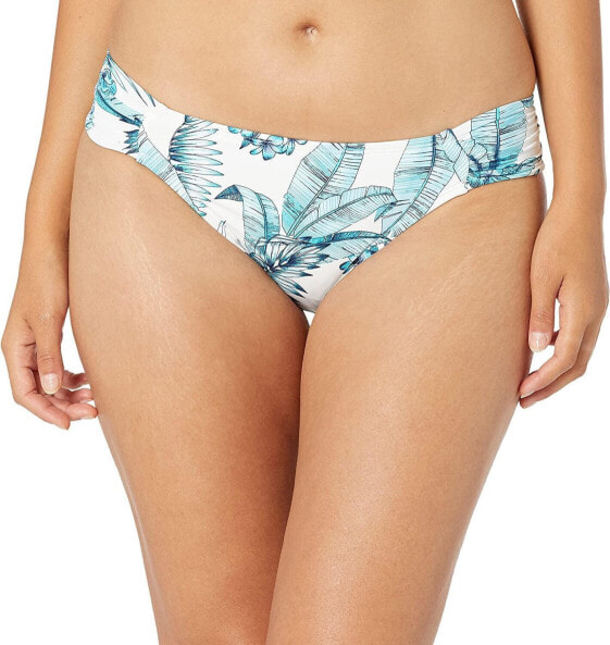 La Blanca 288933 Women's Hipster Bikini Bottom, Aquamarine/Tranquility Palm, 10