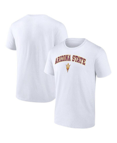 Men's White Arizona State Sun Devils Campus T-shirt