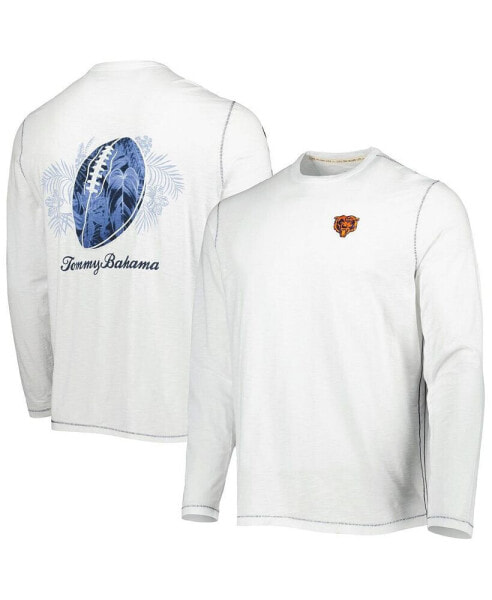 Tommy Bahama Men's Tommy Bahama White Buffalo Bills Laces Out Billboard  Long Sleeve T-Shirt