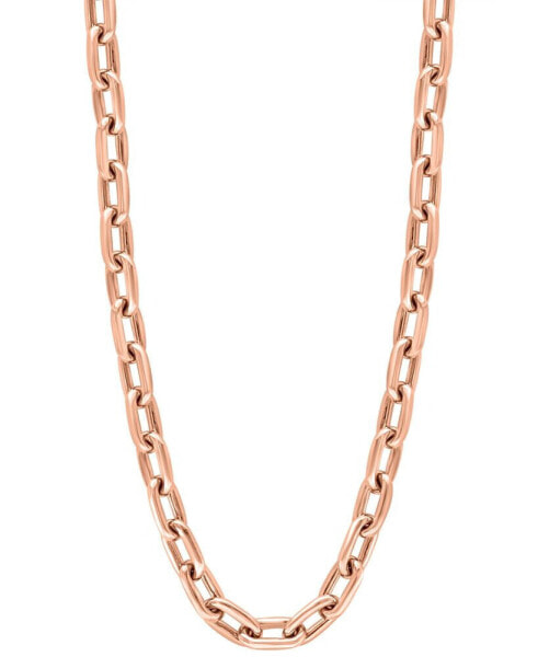 EFFY® Men's Link 22" Chain Necklace in 14k Rose Gold-Plated Sterling Silver