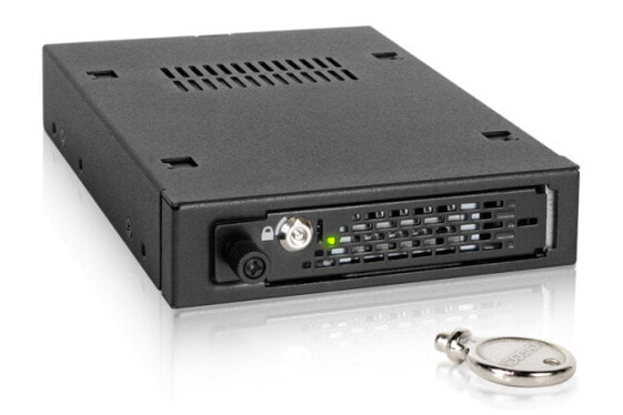 Icy Dock MB491SKL-B - 8.89 cm (3.5") - Carrier panel - 2.5" - Serial ATA - Serial Attached SCSI (SAS) - Black - Metal